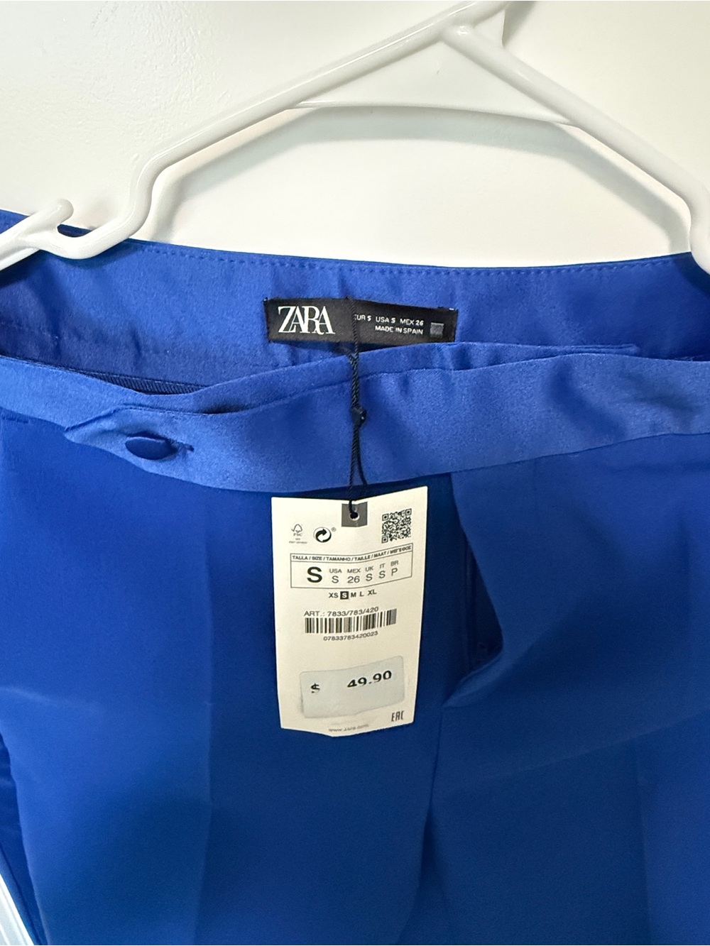 Zara Electric Cobalt Blue Women's Suit Blazer & Trousers - Picture 5 of 9